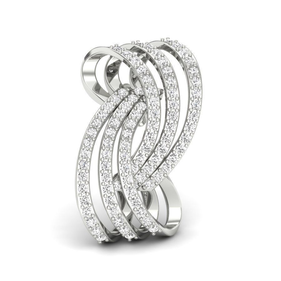 Silk Earring  3D print model_12