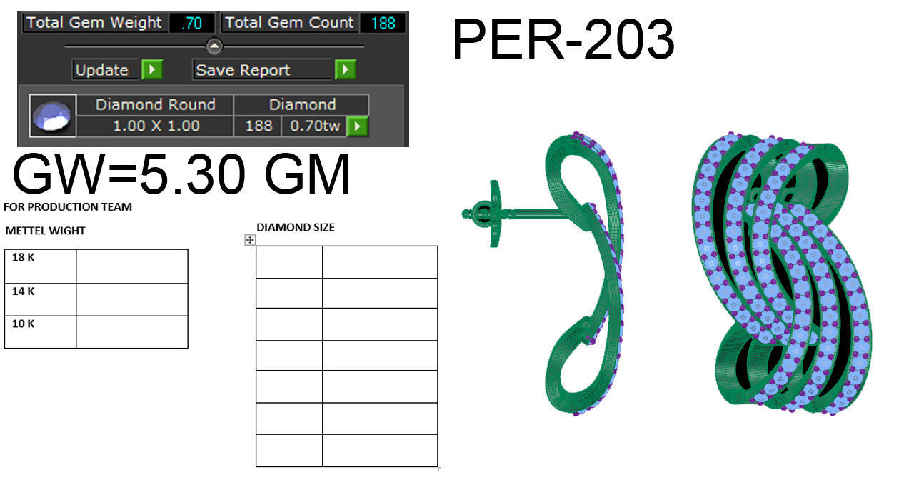 Silk Earring  3D print model_14