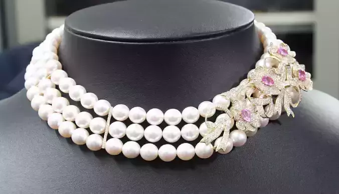 necklaces beaded necklace with flowers