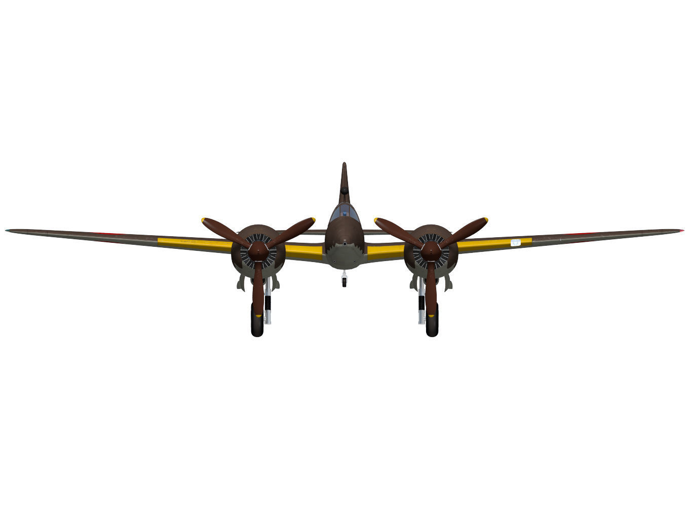 Kawasaki Ki102 otsu 3D model_8