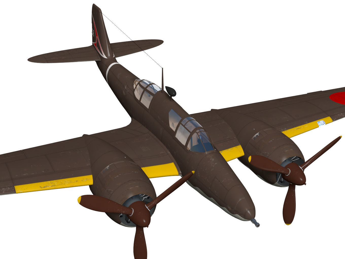 Kawasaki Ki102 otsu 3D model_5