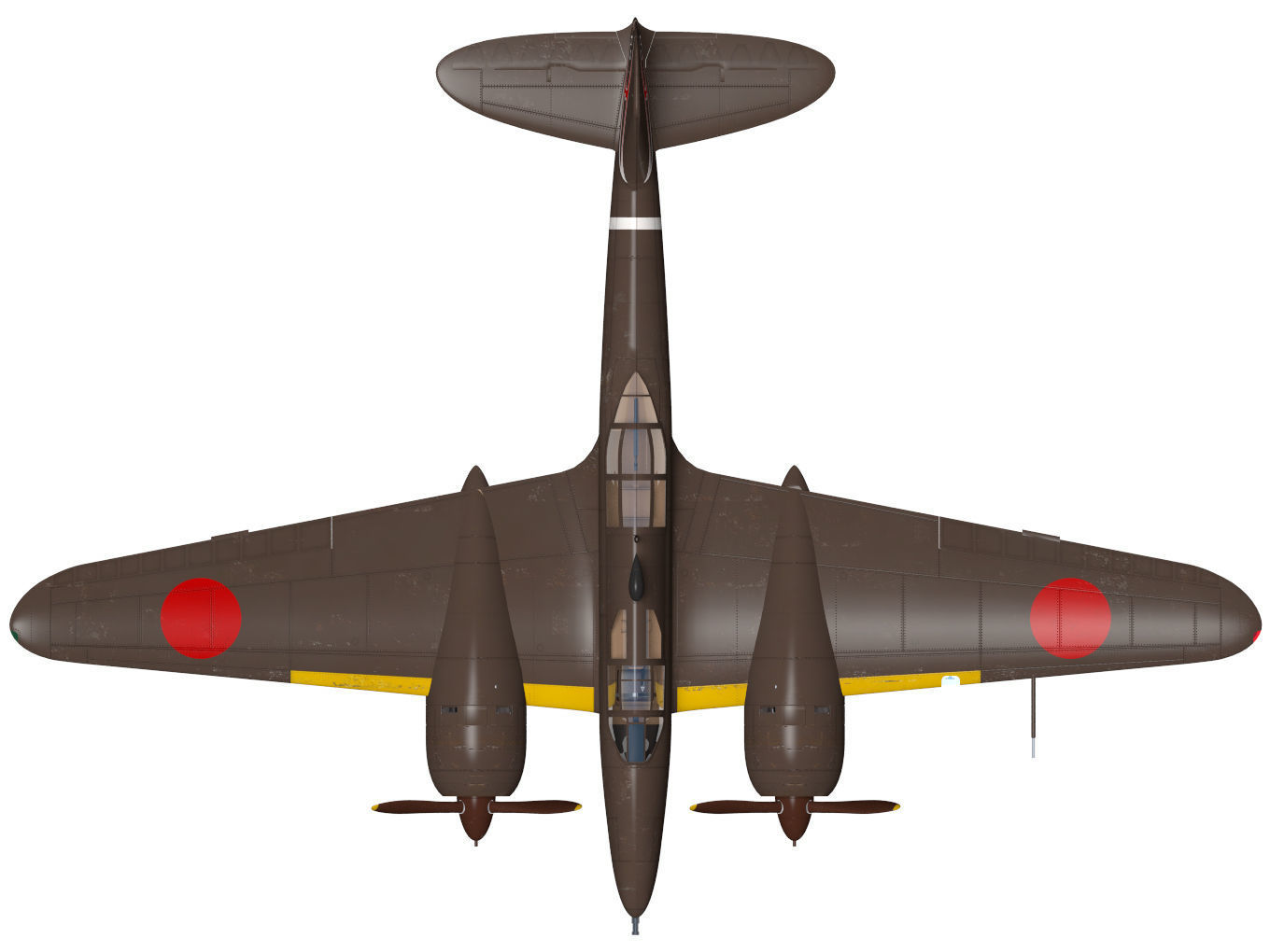 Kawasaki Ki102 otsu 3D model_9