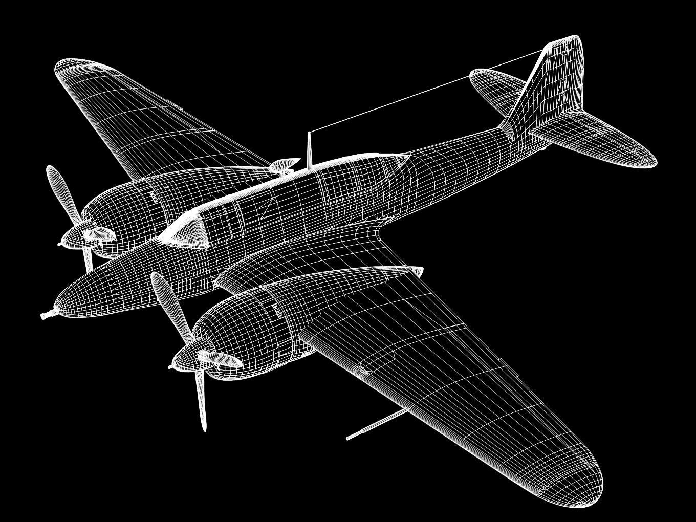 Kawasaki Ki102 otsu 3D model_12