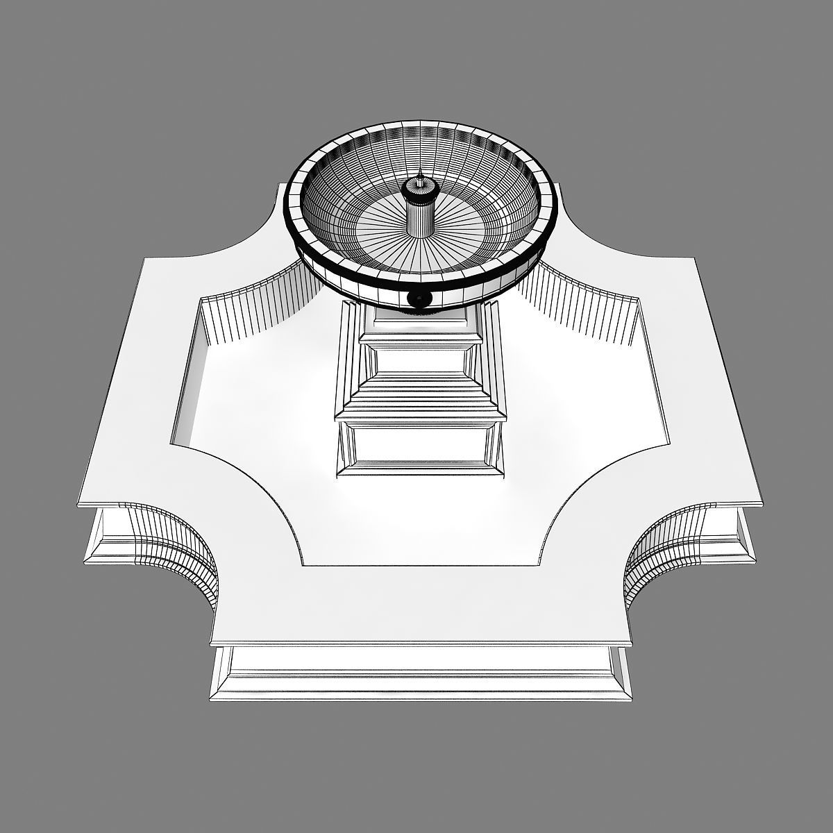 Fountain 12 3D model_14