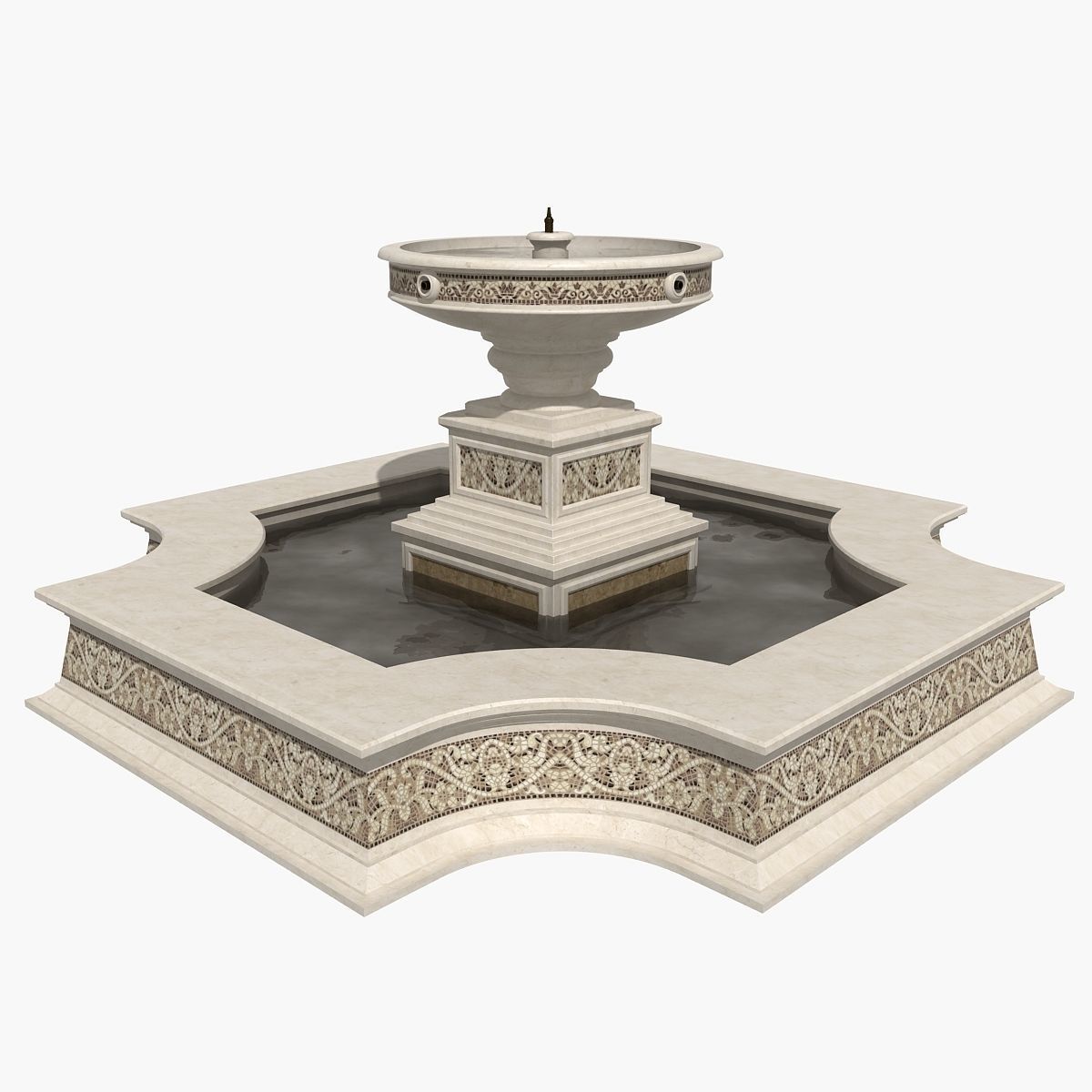 Fountain 12 3D model_1