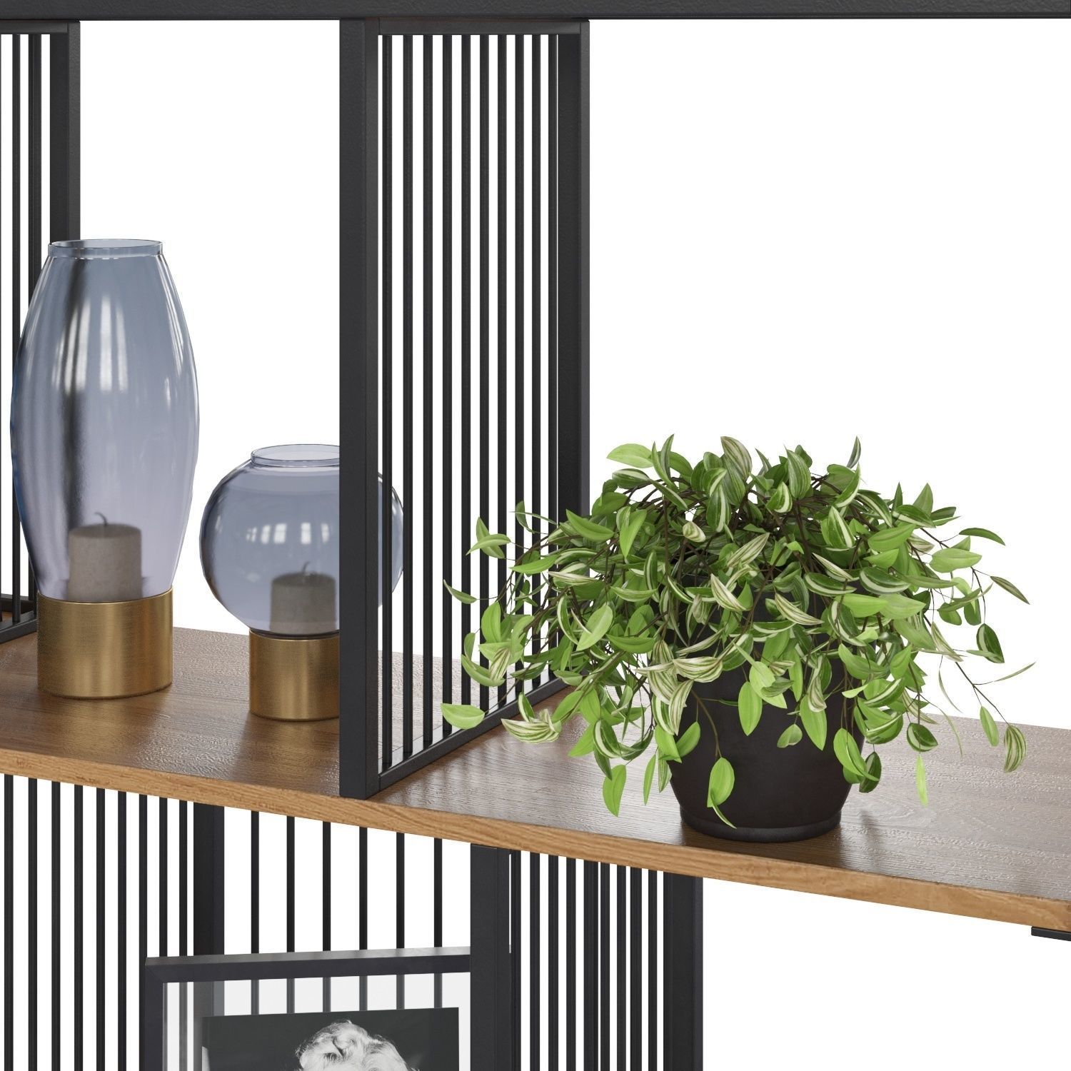 Shelving unit Modena 3D model_4