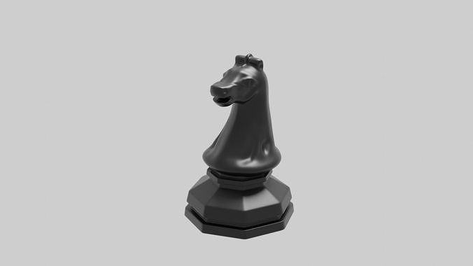 Knight Chess Coin 3D print model