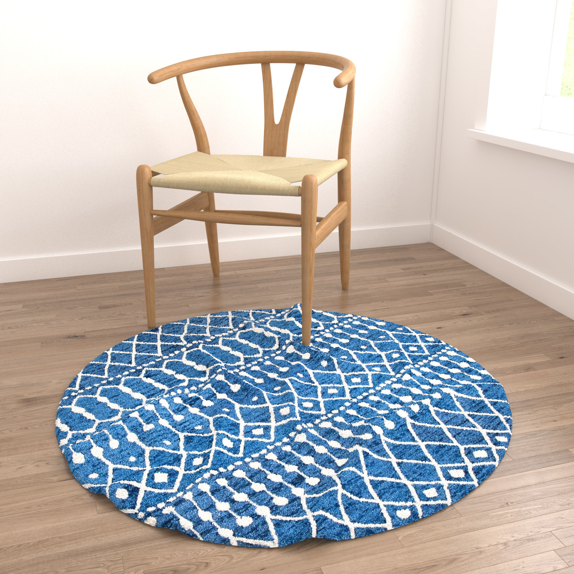 4 in 1 Rug Collection No 34 Low-poly 3D model_9
