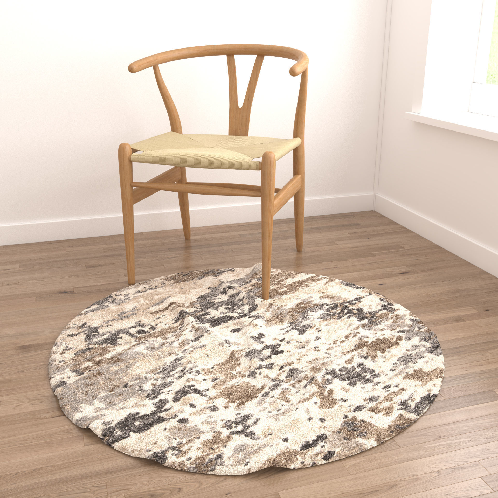 4 in 1 Rug Collection No 34 Low-poly 3D model_6