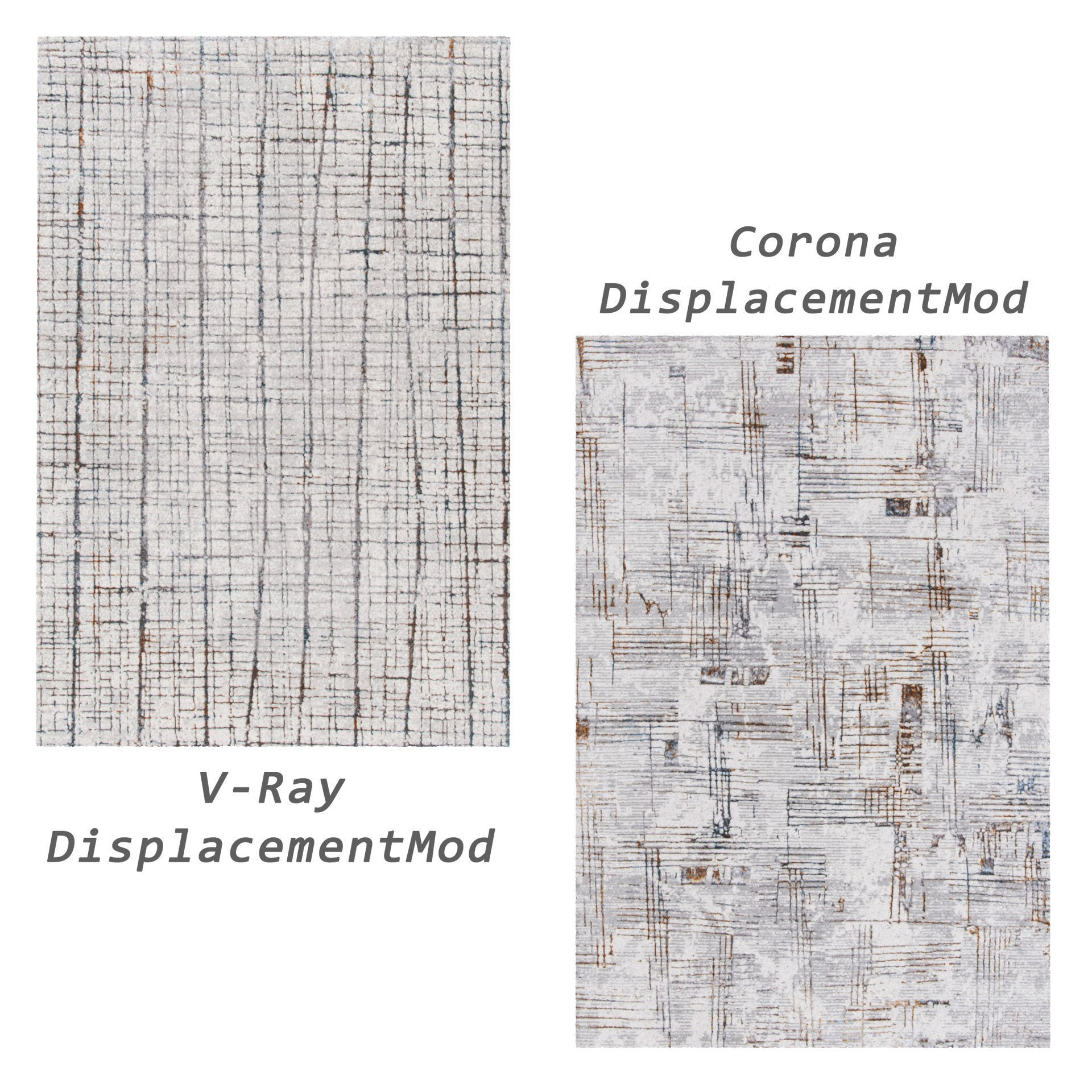 4 in 1 Rug Collection No 34 Low-poly 3D model_2