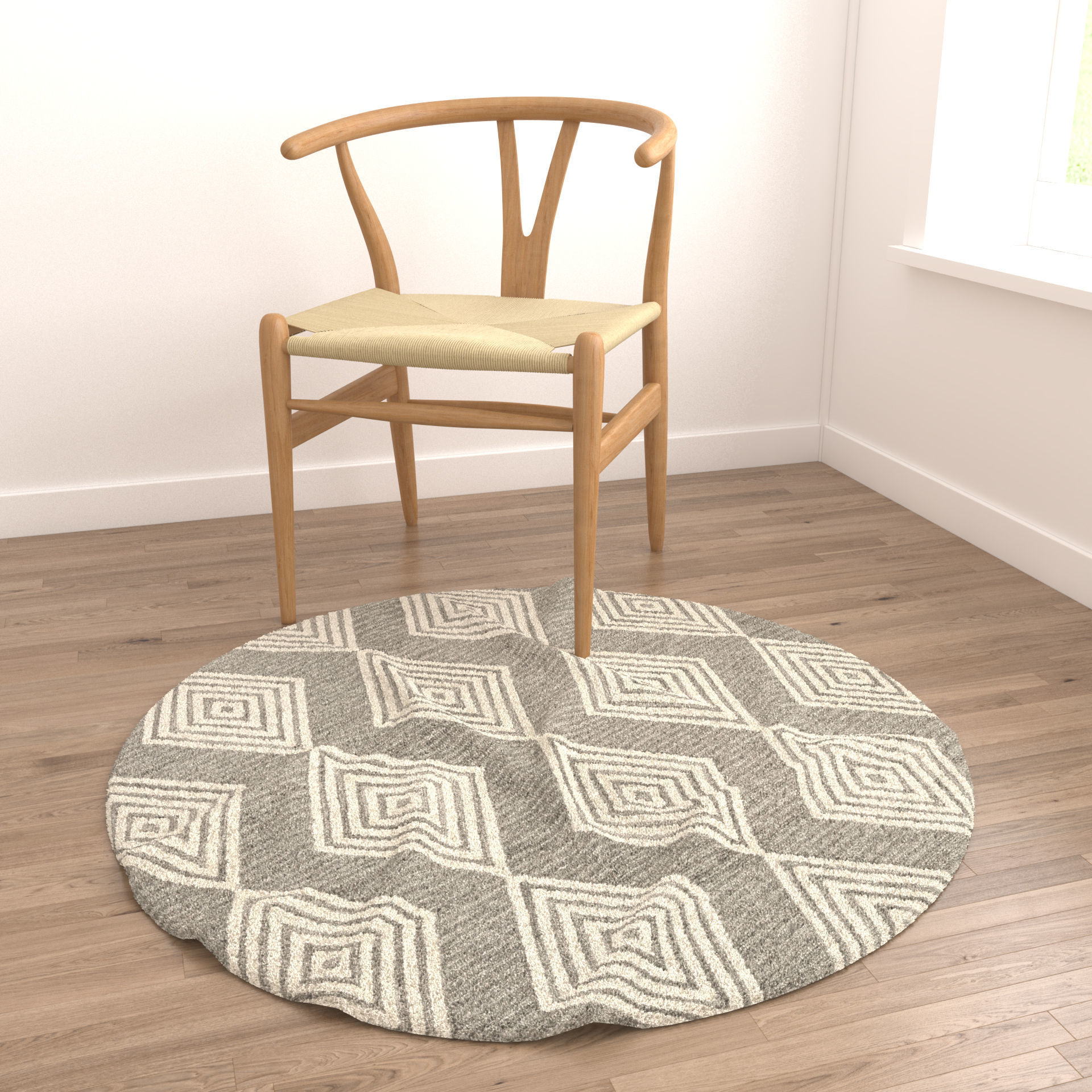 4 in 1 Rug Collection No 34 Low-poly 3D model_12