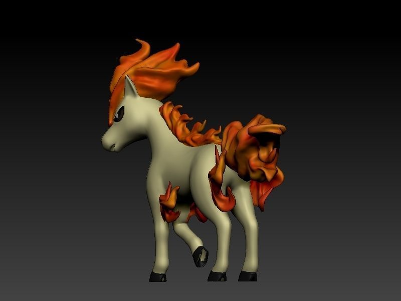 pokemon ponyta 3D print model_9