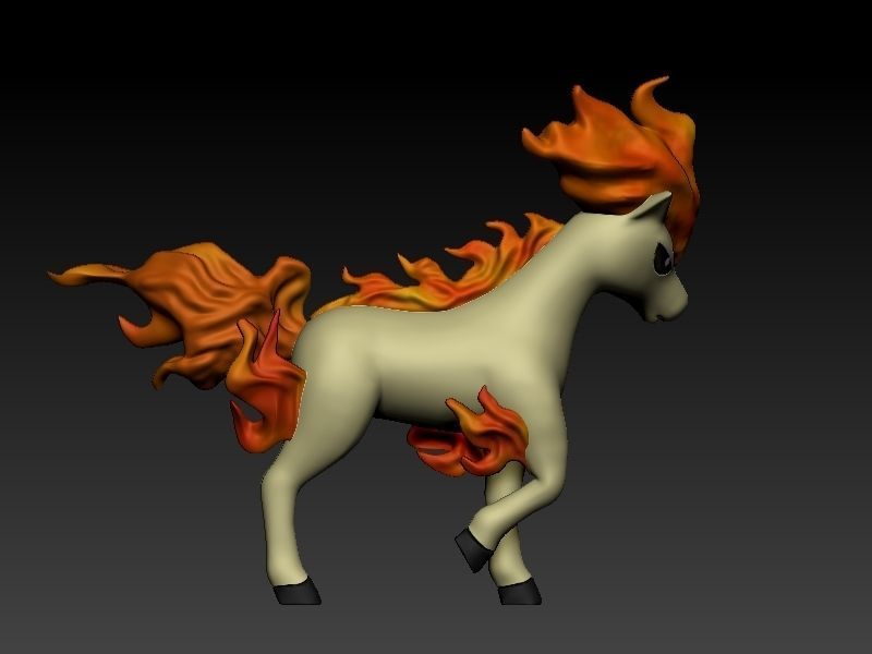 pokemon ponyta 3D print model_5