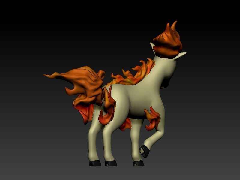 pokemon ponyta 3D print model_7