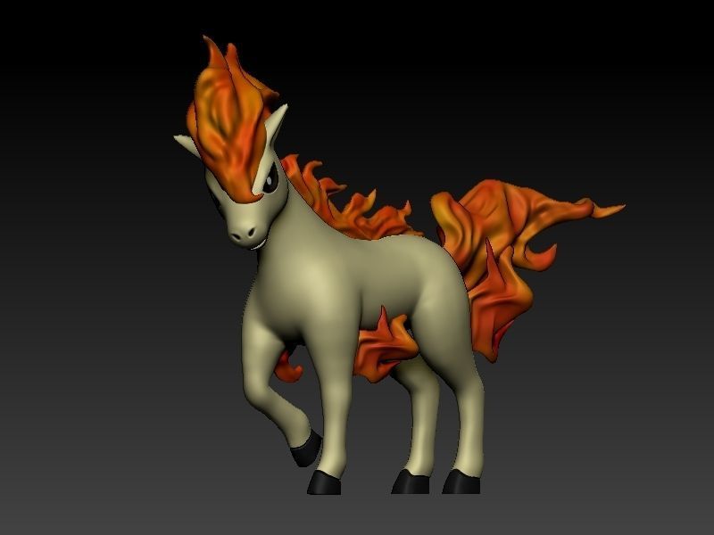 pokemon ponyta 3D print model_1