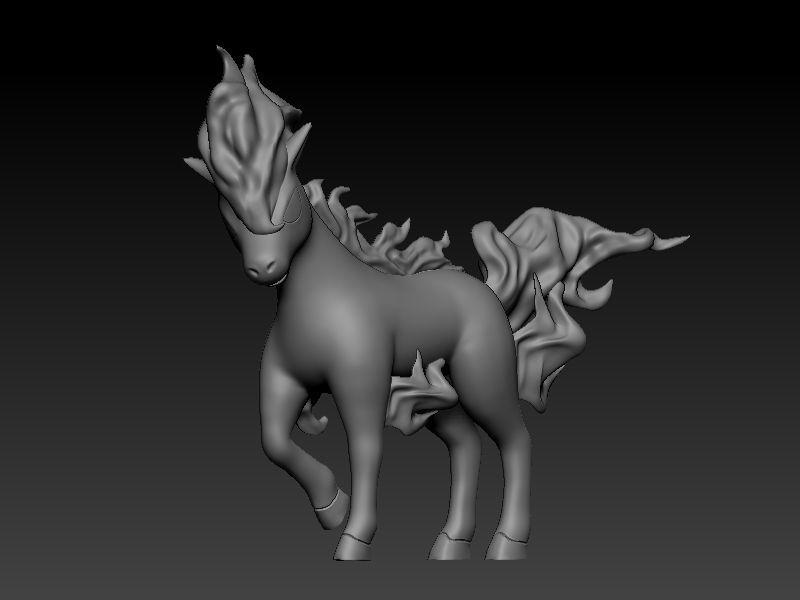 pokemon ponyta 3D print model_2