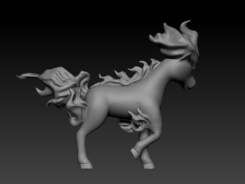 pokemon ponyta 3D print model_6
