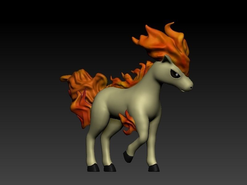 pokemon ponyta 3D print model_3