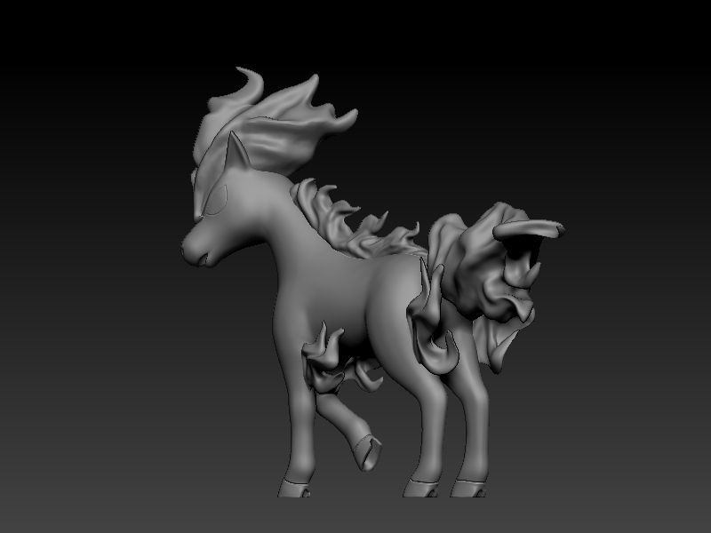 pokemon ponyta 3D print model_10