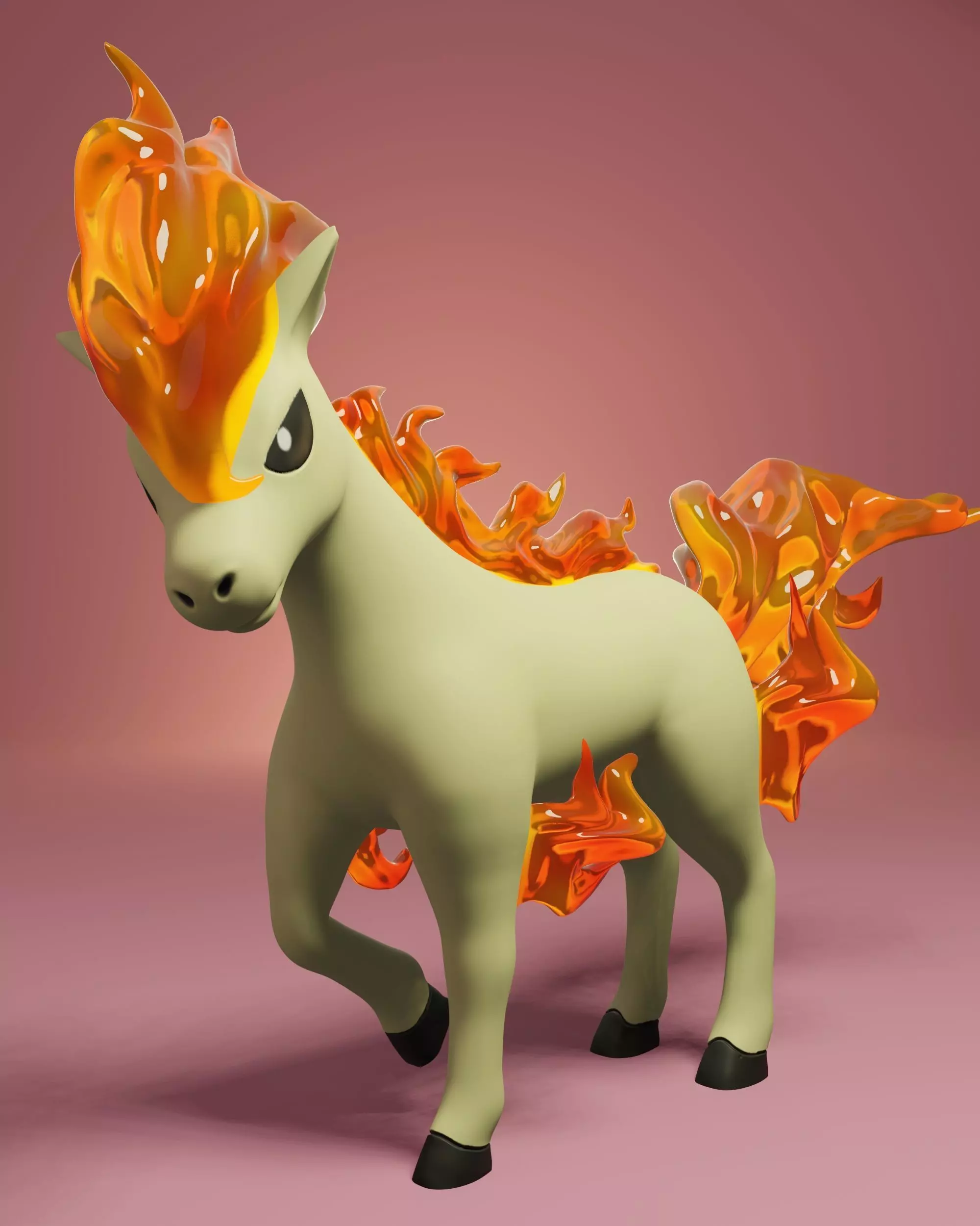pokemon ponyta 3D print model_0