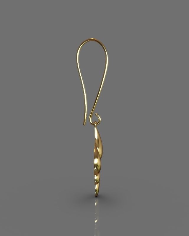 Pendant earrings set 3D print model_3