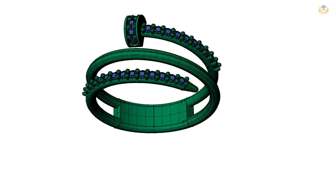 Nail ring 3d file to print 3D print model_12