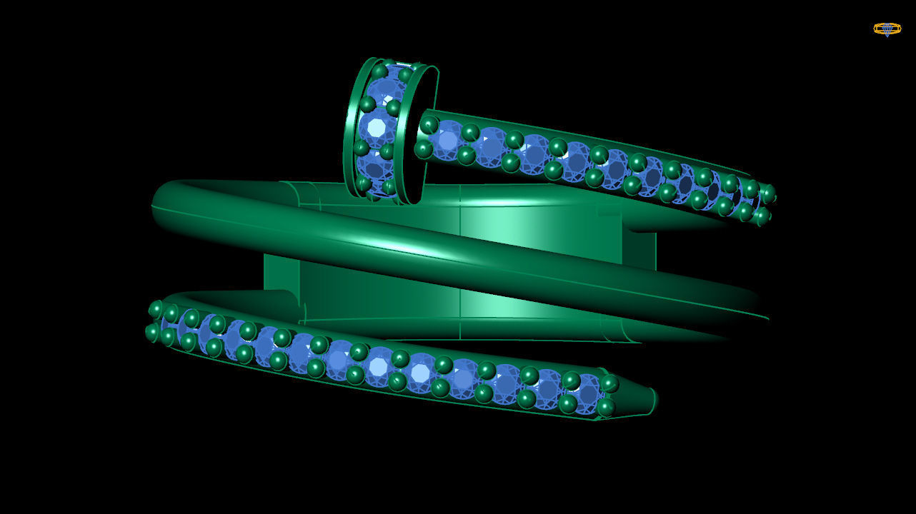 Nail ring 3d file to print 3D print model_4