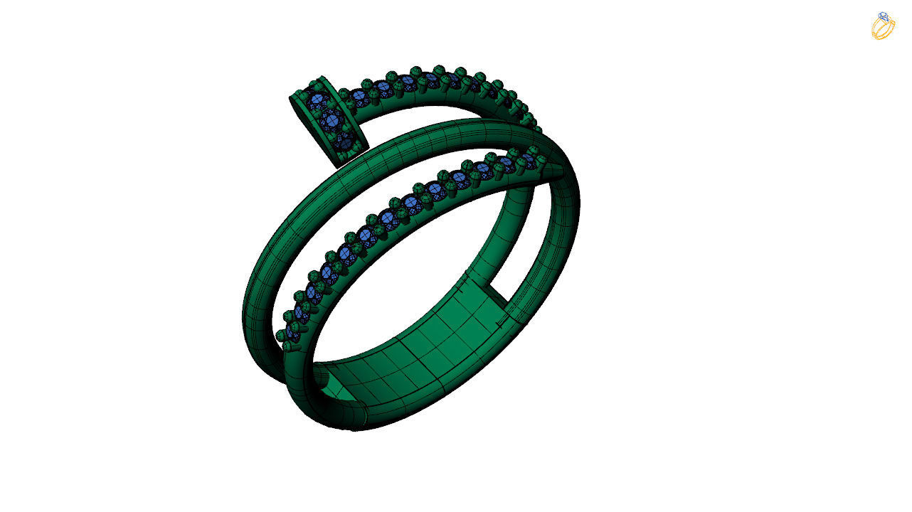 Nail ring 3d file to print 3D print model_11