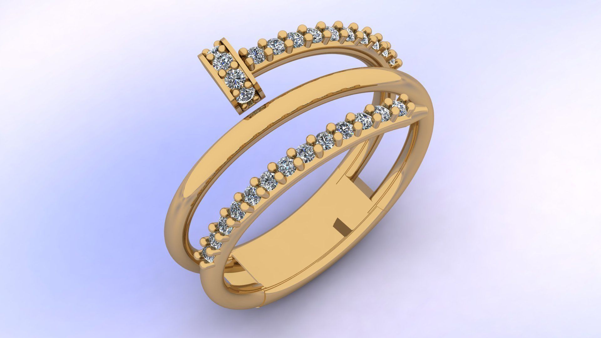 Nail ring 3d file to print 3D print model_1