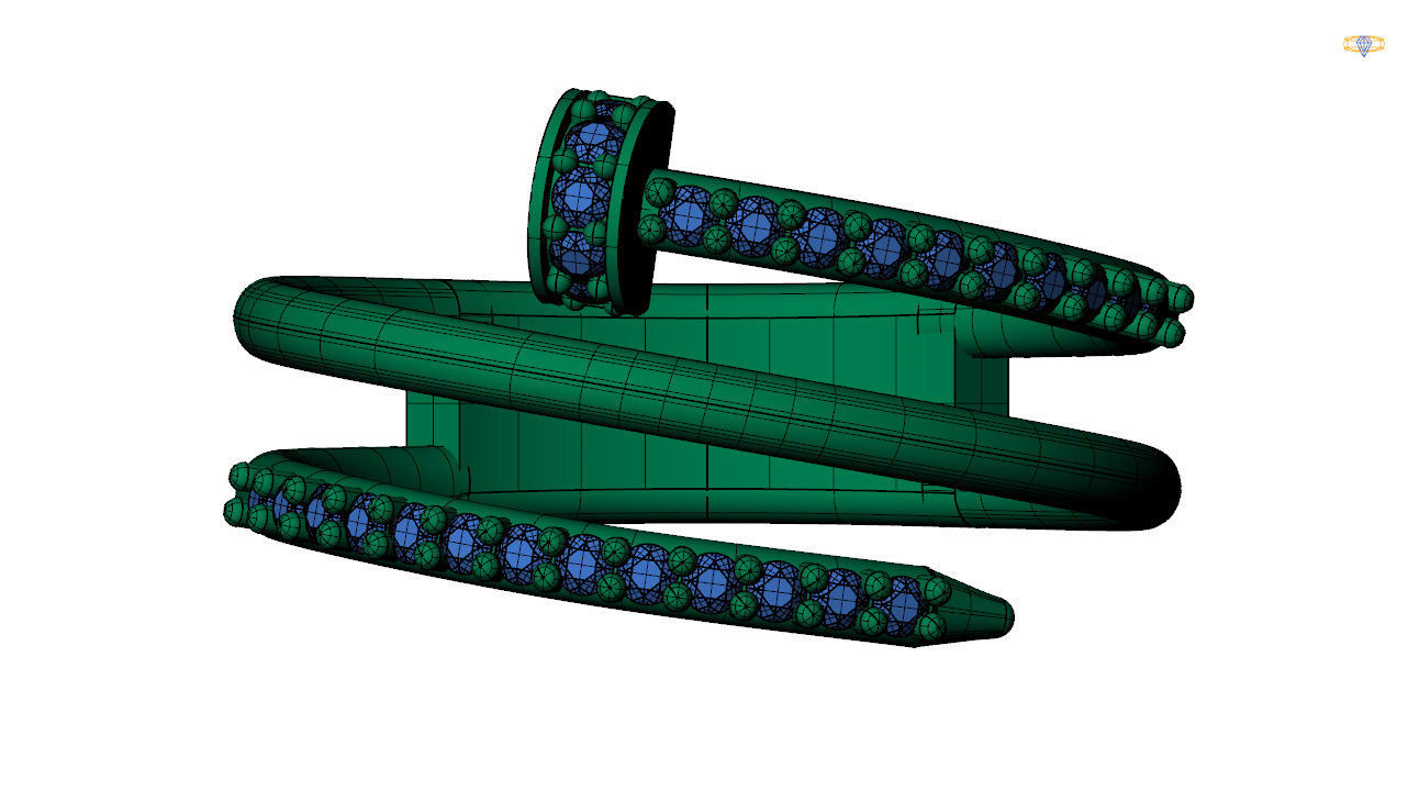 Nail ring 3d file to print 3D print model_10