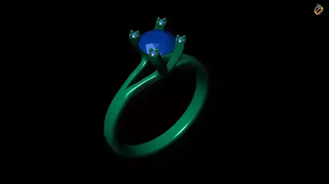 Solitaire ring 3d file to print
