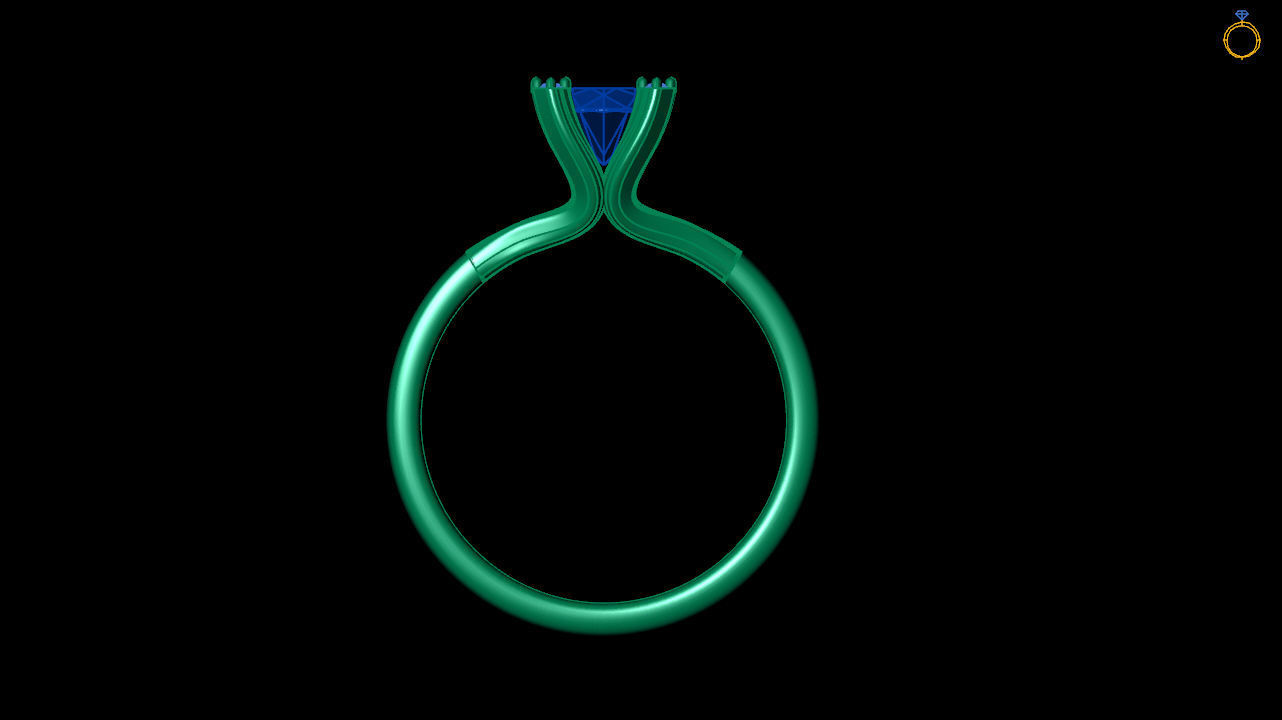 Solitaire ring 3d file to print 3D print model_6