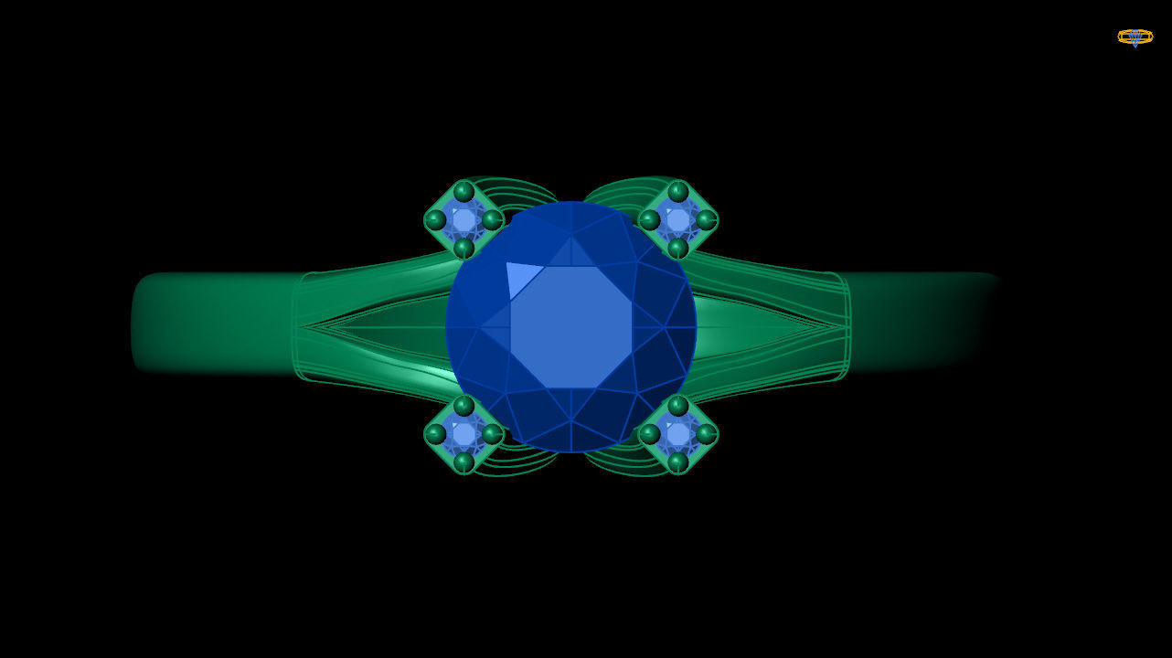 Solitaire ring 3d file to print 3D print model_4