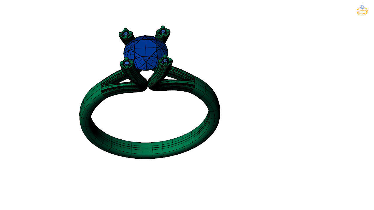 Solitaire ring 3d file to print 3D print model_12