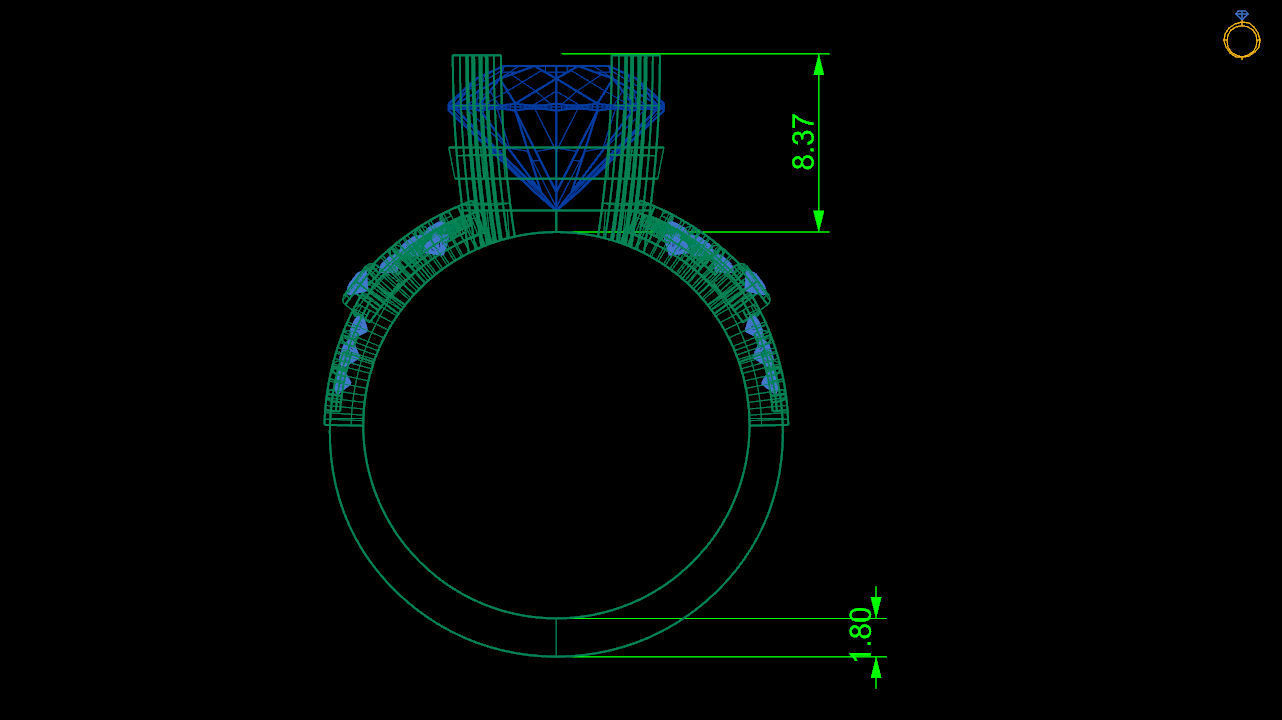 Stylish ring 3d file to print 3D print model_3