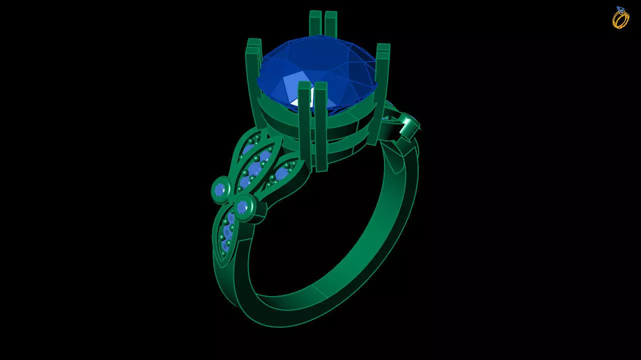 Stylish ring 3d file to print 3D print model_0