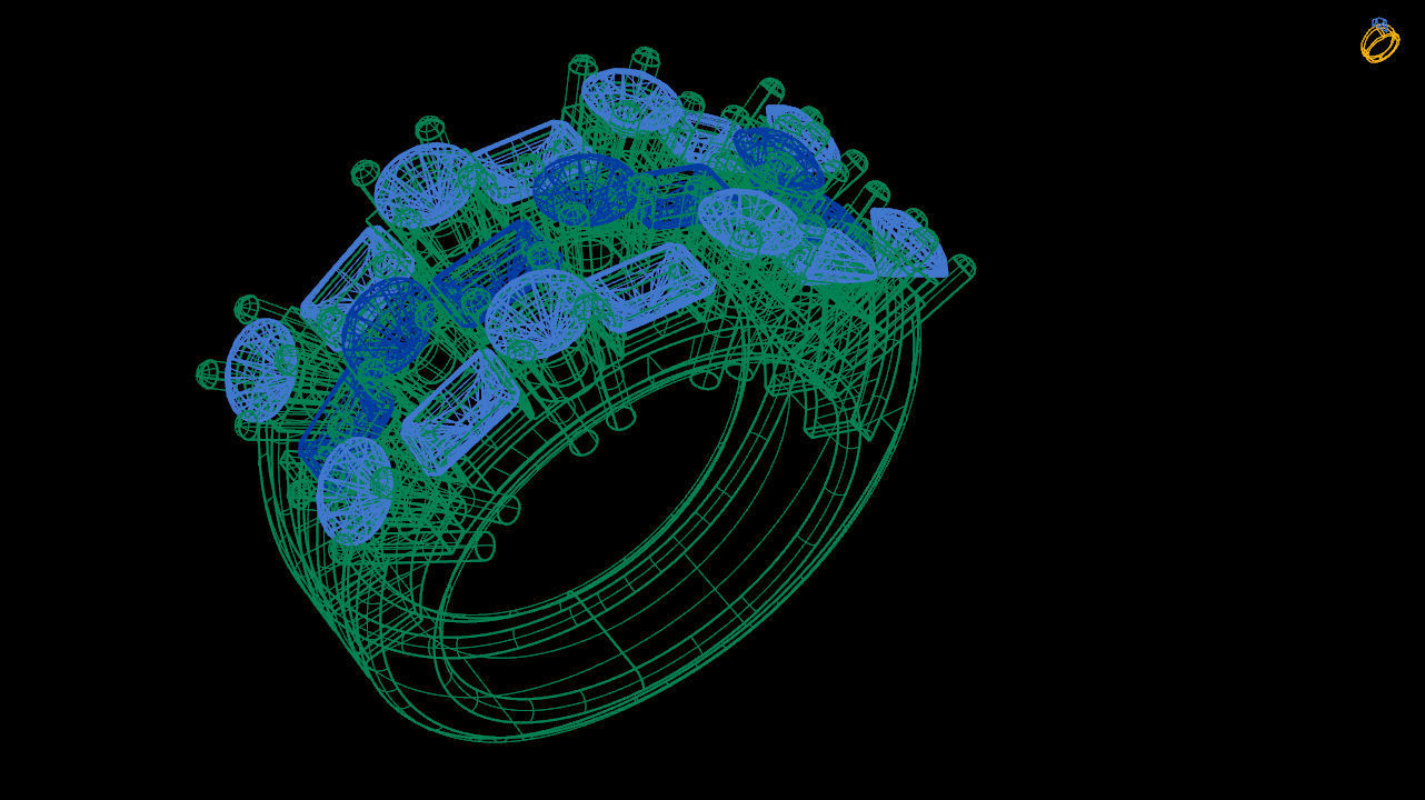 Baguette ring 3d file to print 3D print model_9