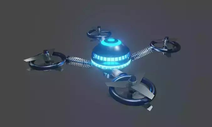 Sci-Fi Space Drone 3D Model