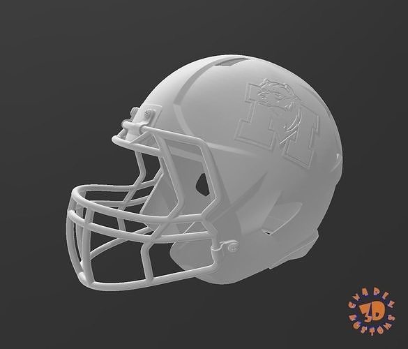 Michigan Wolverines Football Team Helmet 3D print model