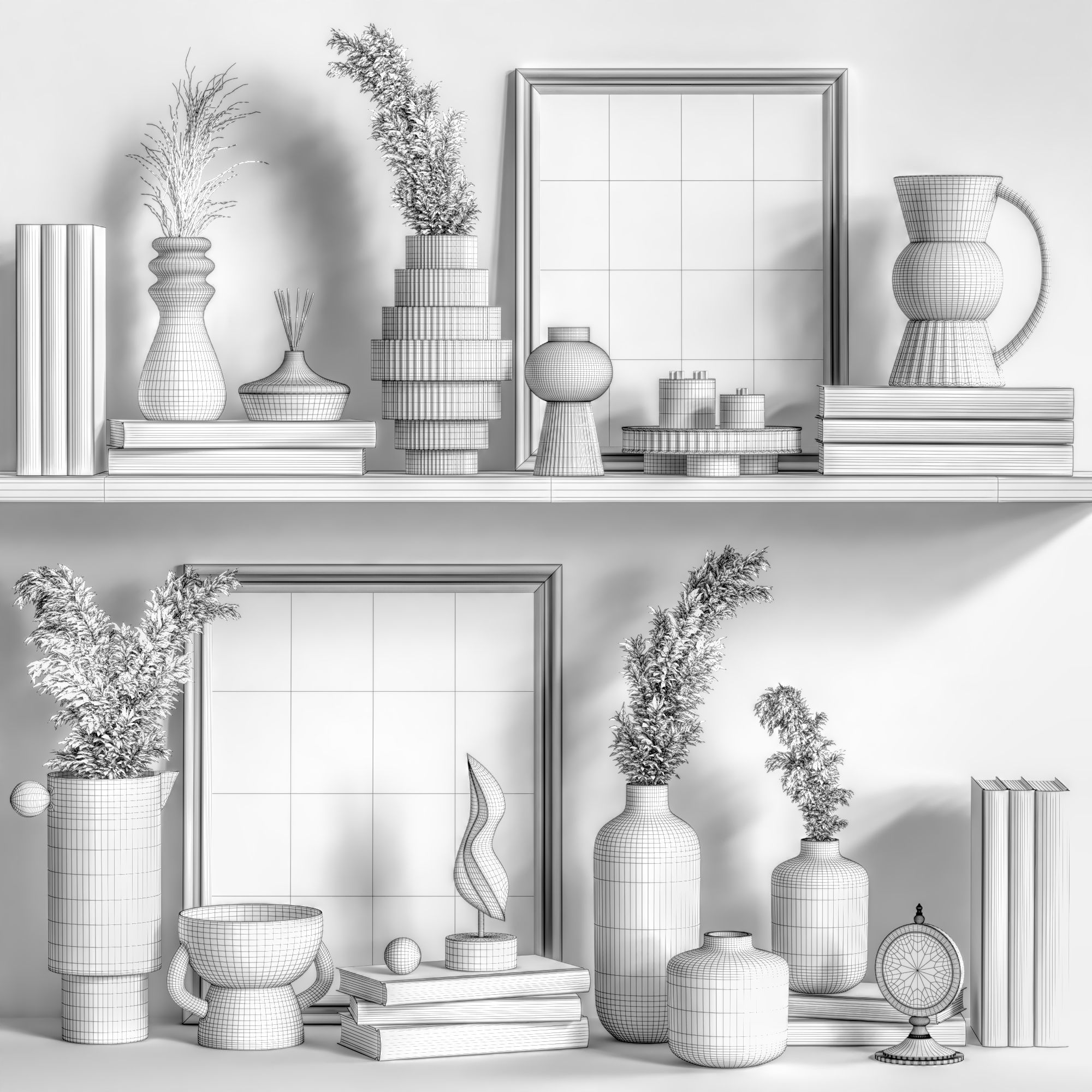 Decorative Set 18 3D model_4