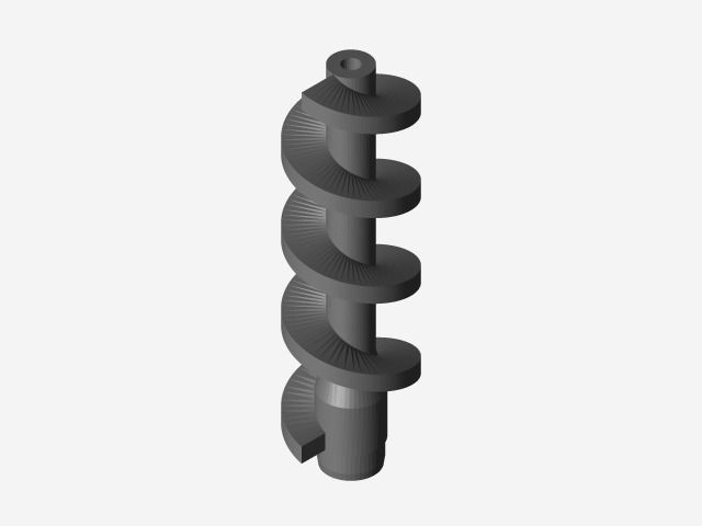 Worm Screw Free 3D model_2