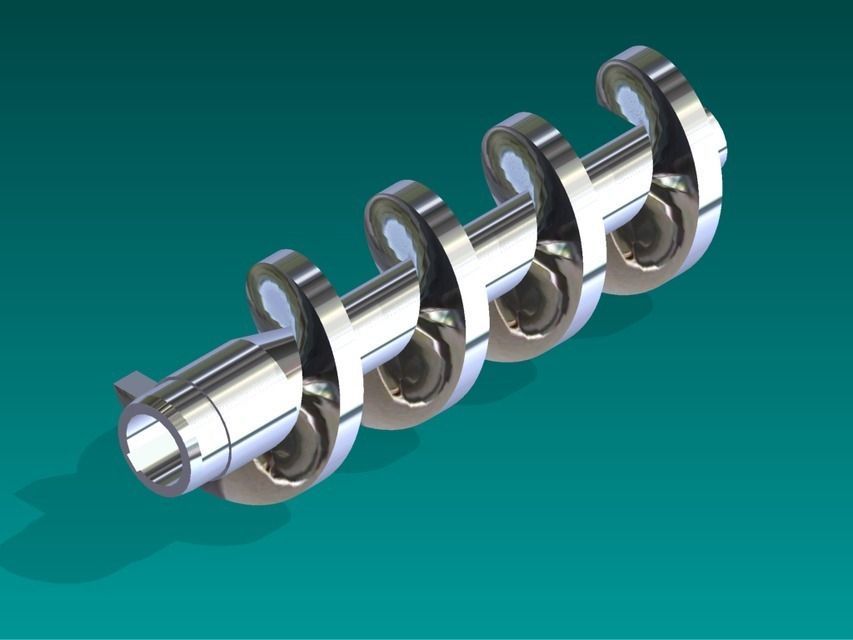 Worm Screw Free 3D model_1