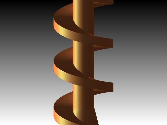 Worm Screw Free 3D model_3