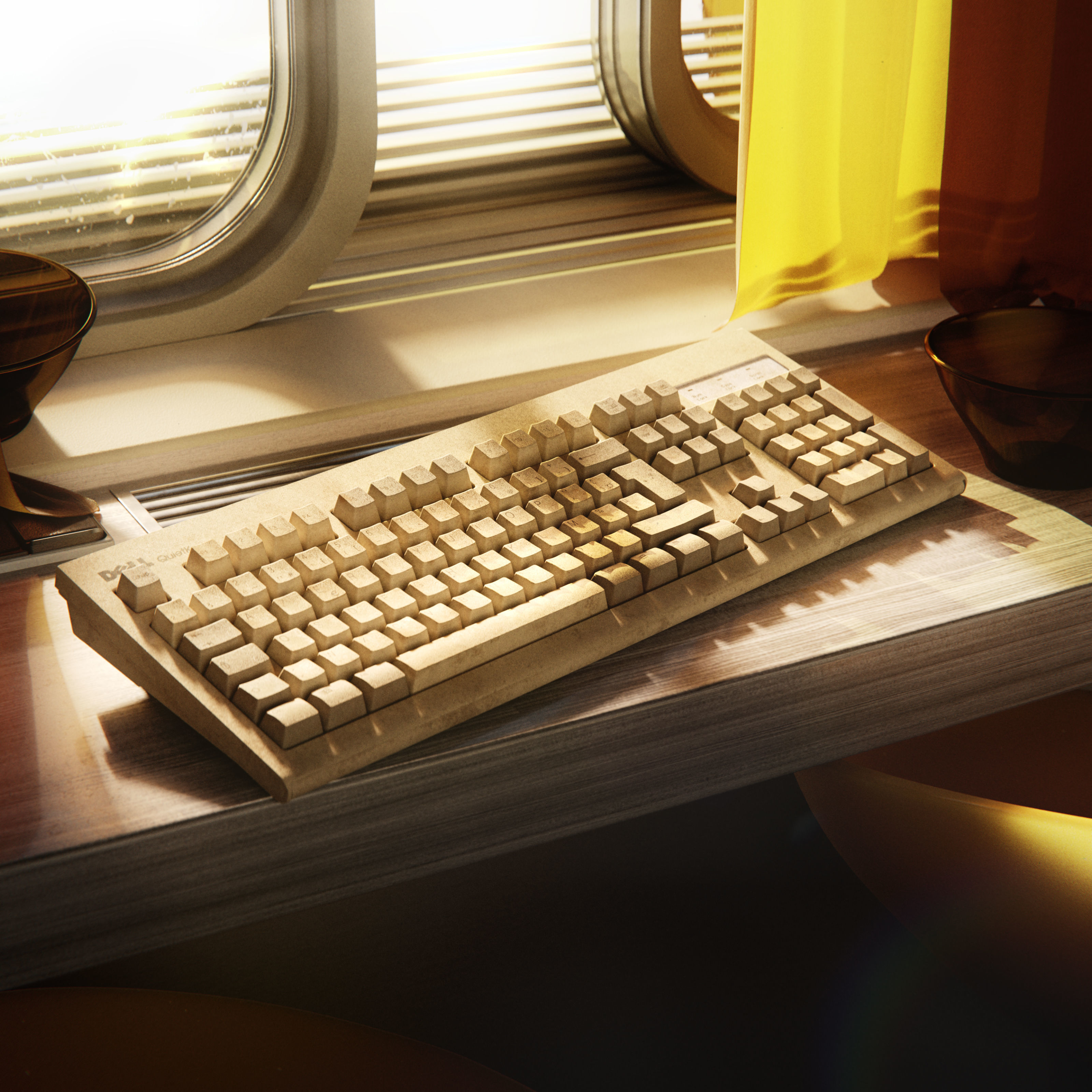 Dell Quietkey Keyboard RT7D5JTW 3D model_2