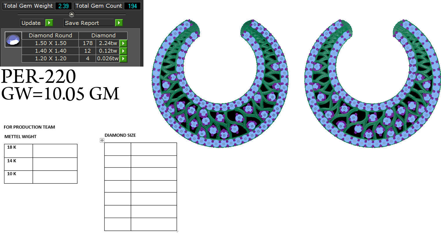 Hoop earrings  3D print model_14