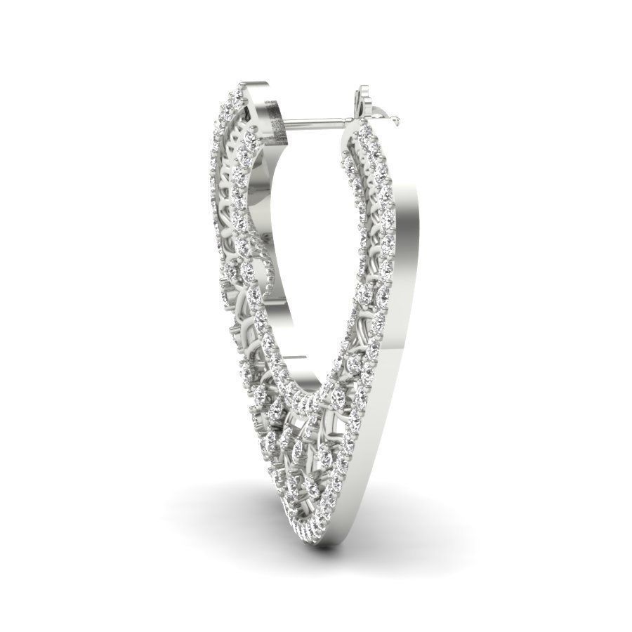 Hoop earrings  3D print model_13