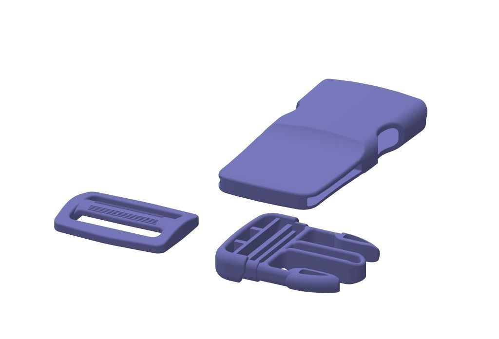 Belt Buckle and Belt Lock Model Design 3D prototype Model 3D print model_2
