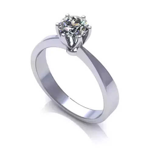 Solitaire-6Prongs Engagement Ring