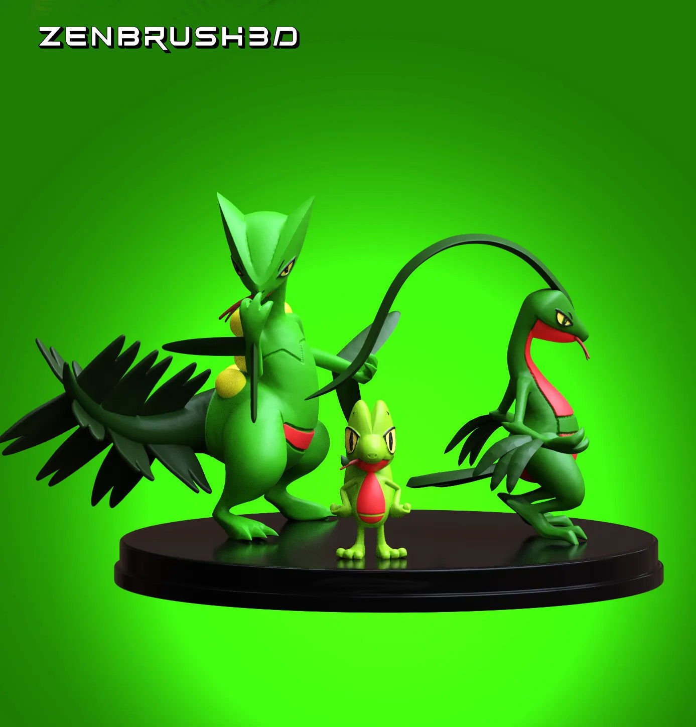 Sceptile Treecko Grovyle  POKEMON 3D print model_1