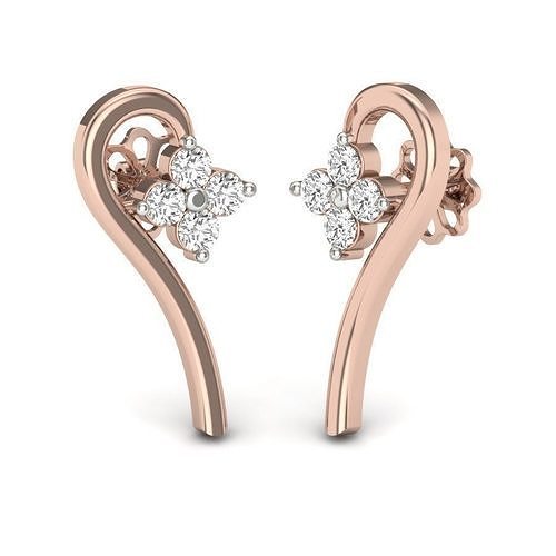 MICROSETTING DIAMOND EARRINGS 3D print model
